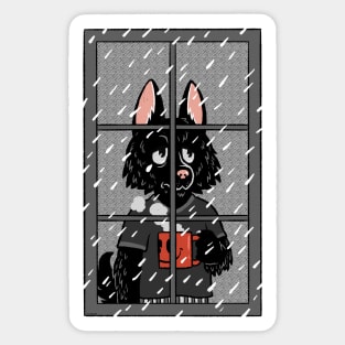 Black Dog Sticker